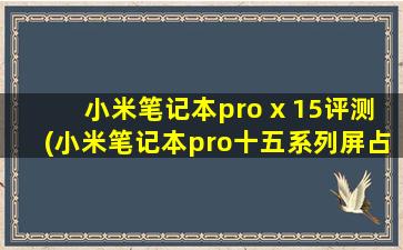 小米笔记本pro x 15评测(小米笔记本pro十五系列屏占比是多少)